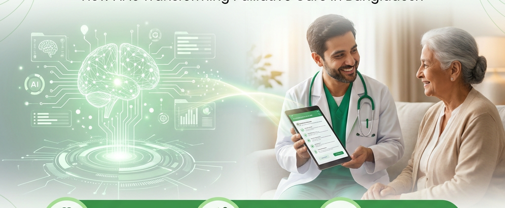 Imagine a loved one receiving not just care, but personalized, AI-driven insights into their palliative needs. With the Hospice Bangladesh AI Clinic, this vision is now a reality. Imagine a loved one receiving not just care, but personalized, AI-driven insights into their palliative needs. With the Hospice Bangladesh AI Clinic, this vision is now a reality.