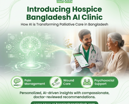 Imagine a loved one receiving not just care, but personalized, AI-driven insights into their palliative needs. With the Hospice Bangladesh AI Clinic, this vision is now a reality.